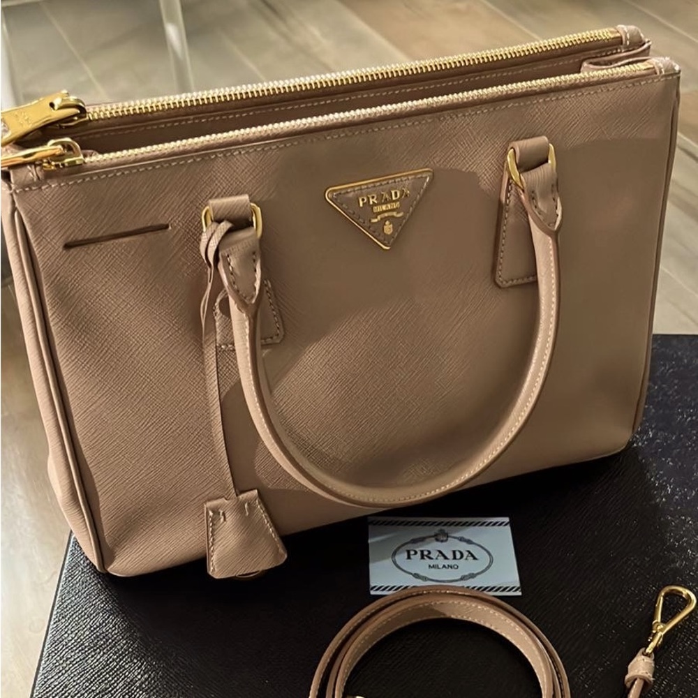 PRADA shoulder bag with authenticity card, long strap and dustbag